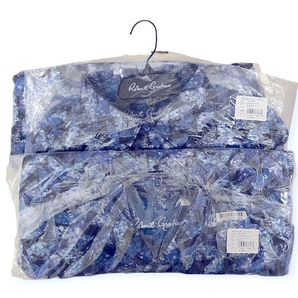 ROBERT GRAHAM Halder Shirt Button Up Classic Fit Long Sleeve Flip Cuff NWT - Picture 9 of 12